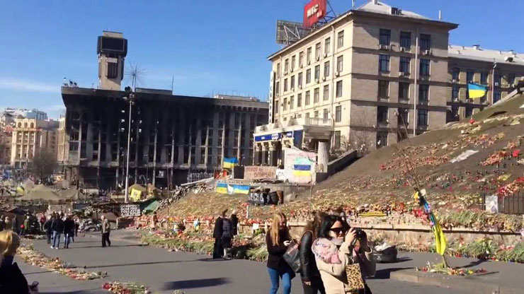 Майдан Независимости. Киев, 2014 год